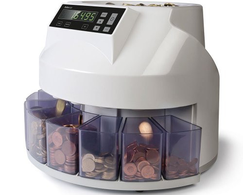 Münzzähler/ Geldzählmaschine 1250 EUR und Sortierer inkl. Druckeranschluss