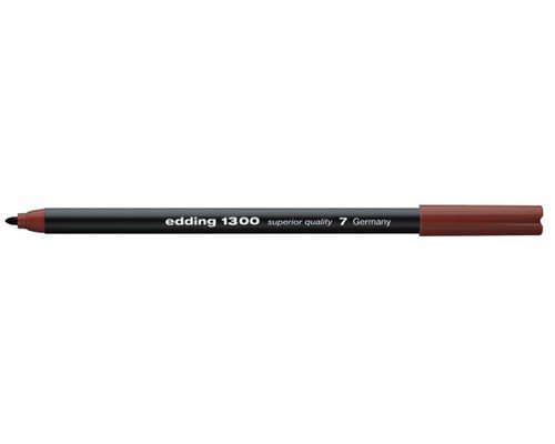 Fasermaler edding 1300 Color pen, ca. 2 mm, Rundspitze, braun