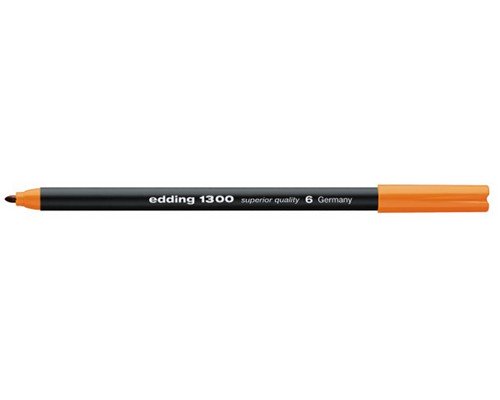 Fasermaler edding 1300 Color pen, ca. 2 mm, Rundspitze, orange