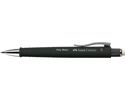 Faber-Castell Druckbleistift POLY MATIC, 0,7, Härtegrad: B, Schaftfarbe: Schwarz
