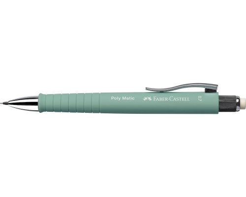 Faber-Castell Druckbleistift POLY MATIC, 0,7, Härtegrad: B, Schaftfarbe: mintgrün