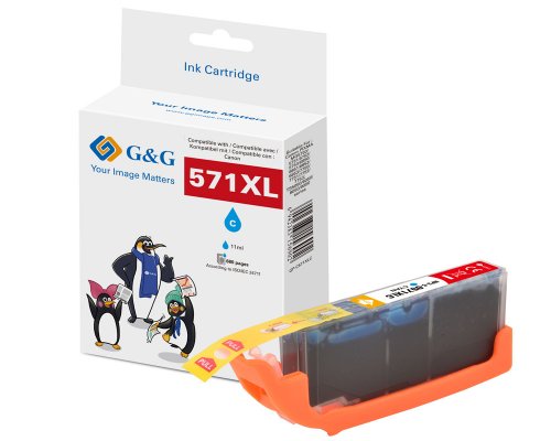 Kompatibel mit Canon CLI-571XLC/ 0332C001 Druckerpatrone Cyan jetzt kaufen - Marke: G&G