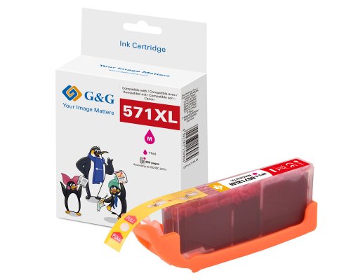 Kompatibel mit Canon CLI-571XLM/ 0333C001 Druckerpatrone Magenta jetzt kaufen - Marke: G&G