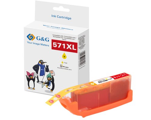 Kompatibel mit Canon CLI-571XLY/ 0334C001 Druckerpatrone Gelb jetzt kaufen - Marke: G&G
