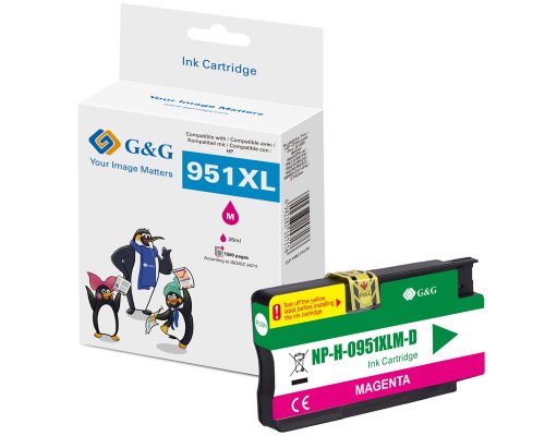 Kompatibel mit HP 951XL/ CN047AE Druckerpatrone Magenta jetzt kaufen - Marke: G&G