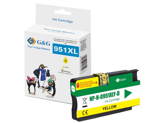 Kompatibel mit HP 951XL/ CN048AE Druckerpatrone Gelb jetzt kaufen - Marke: G&G