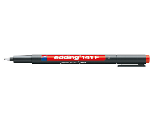 Folienschreiber - Permanent Pen edding 141 F, 0,6 mm, Rundspitze, rot
