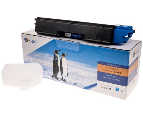 Kompatibel mit Kyocera TK-580C/ 1T02KTCNL0 Toner Cyan jetzt kaufen - Marke: G&G