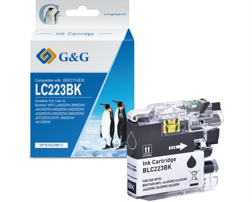 Kompatibel mit Brother LC-223BK Druckerpatrone Schwarz jetzt kaufen - Marke: G&G