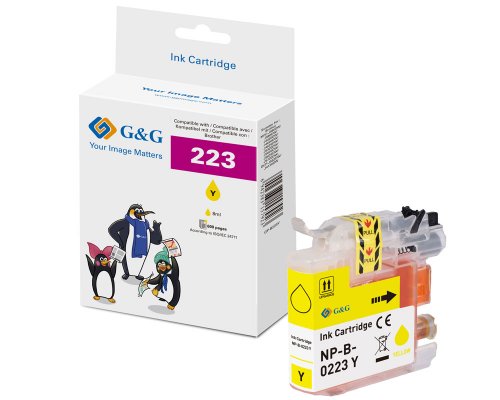 Kompatibel mit Brother LC-223Y Druckerpatrone Gelb jetzt kaufen - Marke: G&G
