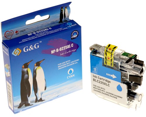 Kompatibel mit Brother LC-225XLC Druckerpatrone Cyan jetzt kaufen - Marke: G&G