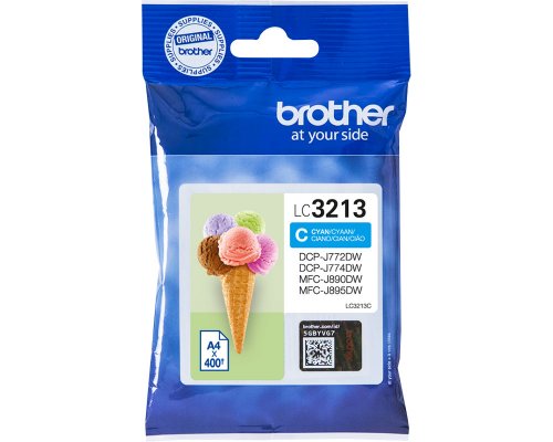 Brother LC-3213C Tinte Cyan jetzt kaufen (400 Seiten)