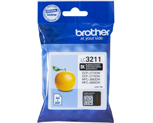 Brother LC-3211BK Tinte Schwarz jetzt kaufen  (200 Seiten)