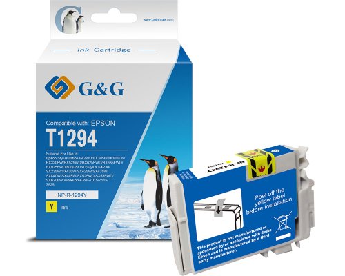 Kompatibel mit Epson T1294 Druckerpatrone Gelb jetzt kaufen - Marke: G&G