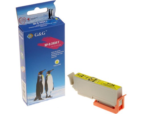 Kompatibel mit Epson 24XL/ T2434 Druckerpatrone Gelb jetzt kaufen - Marke: G&G