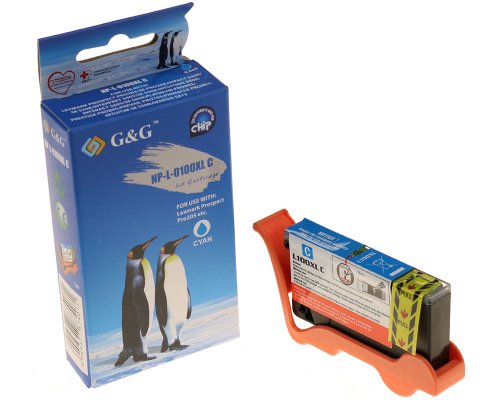 Kompatibel mit Lexmark 100XL/ 14N1093E XL-Druckerpatrone Cyan jetzt kaufen - Marke: G&G