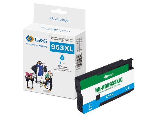Kompatibel mit HP 953XL/ F6U16AE XL-Druckerpatrone Cyan jetzt kaufen - Marke: G&G