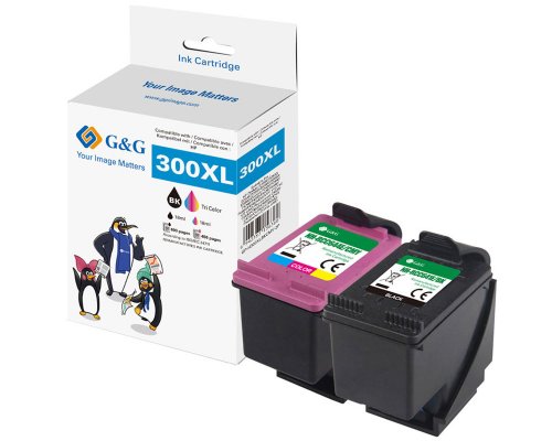 Kompatibel mit HP 300 XL Druckerpatronen Doppelpack 1x Schwarz, 1x Color jetzt kaufen - Marke: G&G