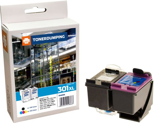 Kompatibel mit HP 301XL XL-Druckerpatronen -Kombipack- 1x Schwarz + 1x Color jetzt kaufen von TONERDUMPING