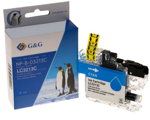 Kompatibel mit Brother LC-3213C XL-Druckerpatrone Cyan jetzt kaufen - Marke: G&G