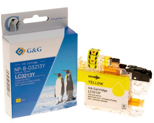 Kompatibel mit Brother LC-3213Y XL-Druckerpatrone Gelb jetzt kaufen - Marke: G&G