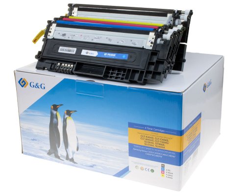 Kompatibel mit Samsung 404/ CLT-P404C/ HP SU365A Toner 4er-Set: 1x Schwarz, 1x Cyan, 1x Magenta, 1x Gelb jetzt kaufen - Marke: G&G