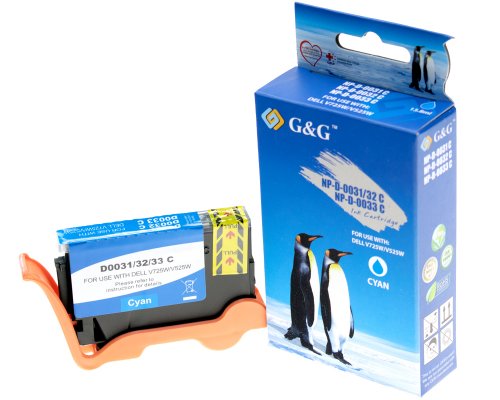 Kompatibel mit Dell 5F8YP/ 592-11820 XL-Druckerpatrone Cyan jetzt kaufen - Marke: G&G