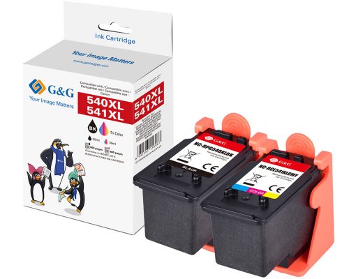 Kompatibel mit Canon PG-540XL / CL-541XL / 5222B013 XL-Druckerpatronen Kombipack Schwarz + Color jetzt kaufen - Marke: G&G