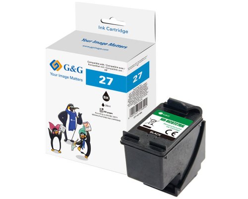 Kompatibel mit HP 27/ C8727AE XL-Druckerpatrone Schwarz jetzt kaufen - Marke: G&G