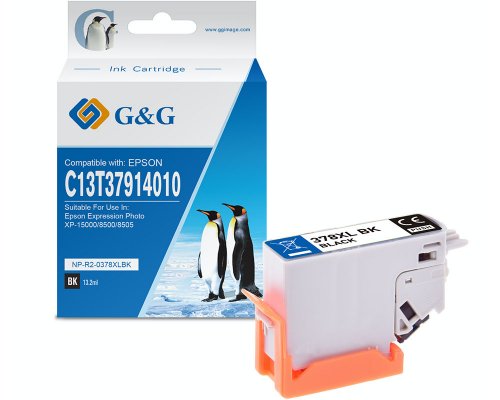 Kompatibel mit Epson 378XL/ C13T37914010 XL-Druckerpatrone Schwarz jetzt kaufen - Marke: G&G