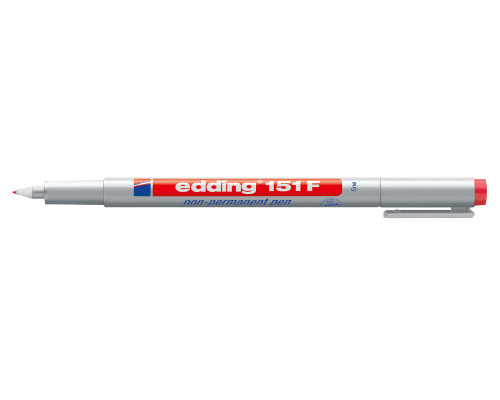 OHP-Marker edding 151 F non-permanent, 0,6 mm, Rundspitze, rot