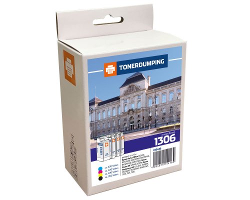 Kompatibel mit Epson T1301 / T1306 XXL-Duckerpatronen Multipack je 1x Schwarz, Cyan, Magenta, Gelb jetzt kaufen von TONERDUMPING