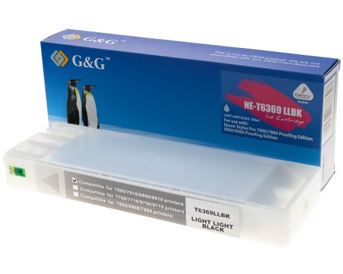 Kompatibel mit Epson T6369 / C13T636900 Druckerpatrone Hell-Hell-Schwarz jetzt kaufen - Marke: G&G