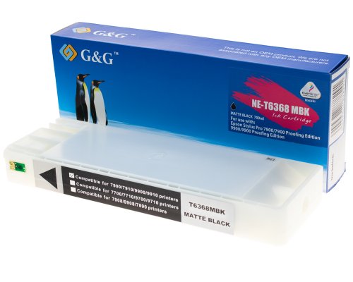 Kompatibel mit Epson T6368 / C13T636800 Druckerpatrone Schwarz jetzt kaufen - Marke: G&G