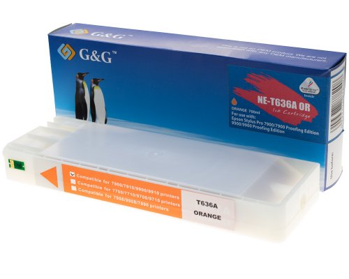 Kompatibel mit Epson T636A / C13T636A00 Druckerpatrone Orange jetzt kaufen - Marke: G&G