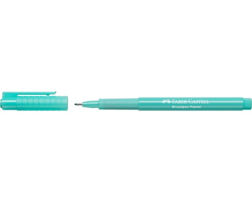 Faber-Castell Fineliner BROADPEN 1554 pastell, 0,8 mm, Schreibfarbe: pastelltürkis
