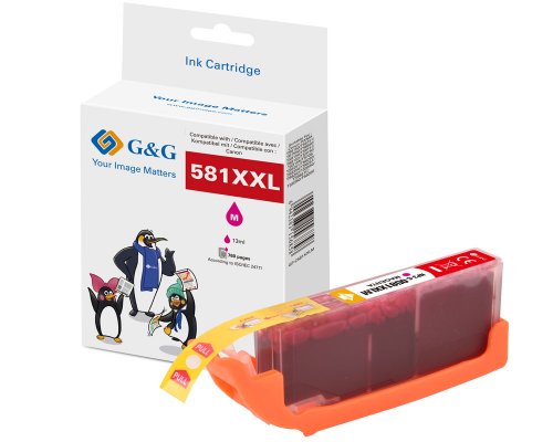 Kompatibel mit Canon CLI-581MXXL/ 1996C001 XXL-Druckerpatrone Magenta jetzt kaufen - Marke: G&G