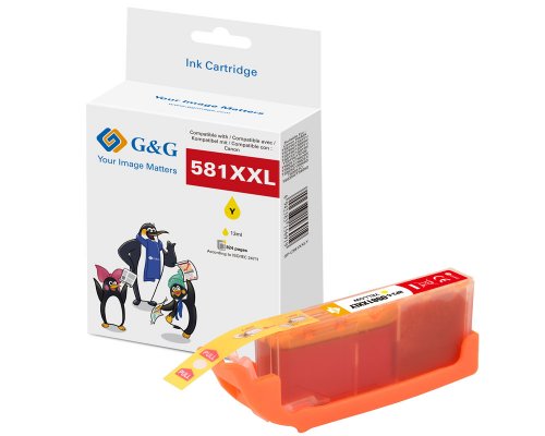 Kompatibel mit Canon CLI-581YXXL/ 1997C001 XXL-Druckerpatrone Gelb jetzt kaufen - Marke: G&G