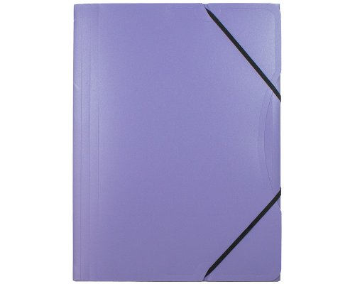 Sammelmappe/ Eckspanner für A4, aus Kunststoff (PP), 3 Einschlagklappen, violett