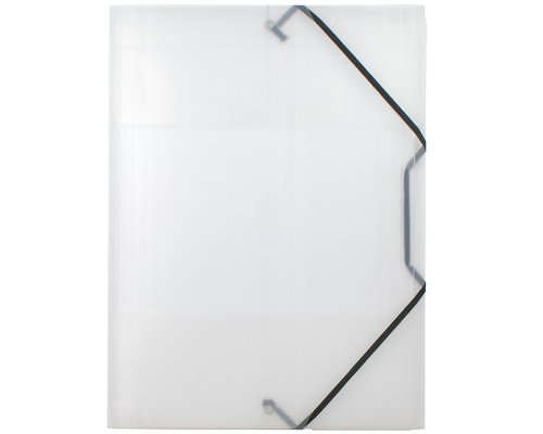 Sammelmappe/ Eckspanner für A4, aus Kunststoff (PP), 3 Einschlagklappen, transparent