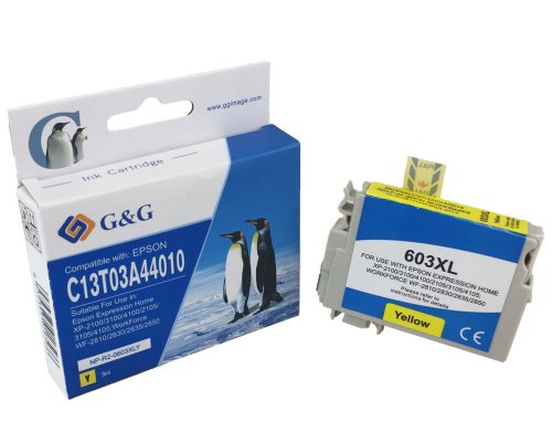 Kompatibel mit Epson 603XL/ C13T03A44010 XL-Druckerpatrone Gelb jetzt kaufen - Marke: G&G