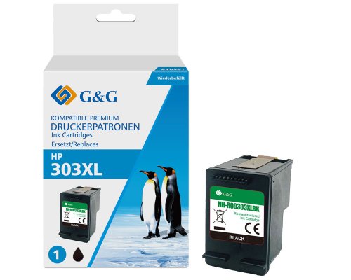 Kompatibel mit HP 303XL/ T6N04AE XL-Druckerpatrone Schwarz jetzt kaufen - Marke: G&G