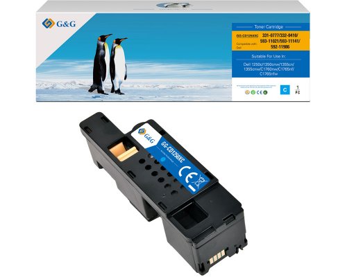 Kompatibel mit Dell 593-11141/ 79K5P/ C5GC3 Toner Cyan jetzt kaufen - Marke: G&G