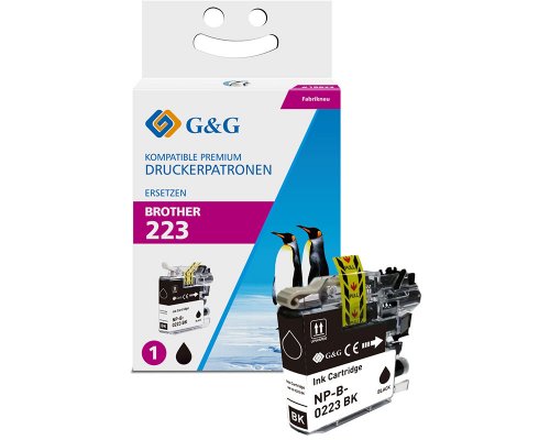 Kompatibel mit Brother LC-223BK XL-Druckerpatrone Schwarz jetzt kaufen - Marke: G&G