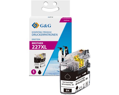 Kompatibel mit Brother LC-227XLBK Druckerpatrone Schwarz jetzt kaufen - Marke: G&G
