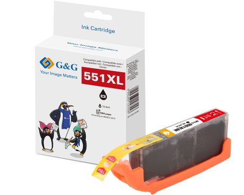Kompatibel mit Canon CLI-551XL BKI/ 6443B001 XL-Druckerpatrone Fotoschwarz jetzt kaufen - Marke: G&G