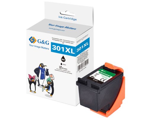 Kompatibel mit HP 301XL/ CC563EE XL-Druckerpatrone Schwarz jetzt kaufen - Marke: G&G
