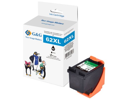 Kompatibel mit HP 62XL/ C2P05AN Druckerpatrone Schwarz jetzt kaufen - Marke: G&G