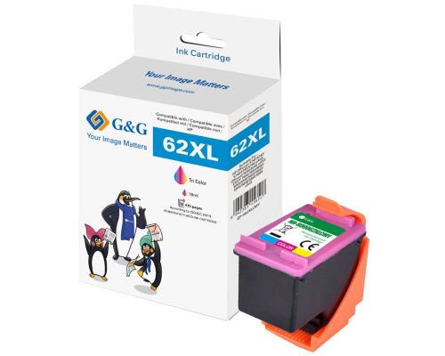Kompatibel mit HP 62XL/ C2P07AN Druckerpatrone Color jetzt kaufen - Marke: G&G