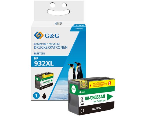 Kompatibel mit HP 932XL/ CN053AE XL-Druckerpatrone Schwarz jetzt kaufen - Marke: G&G